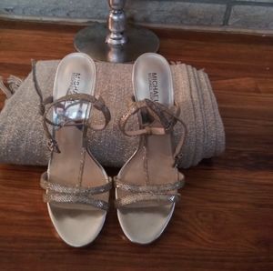 Silver Women's Shoes Size 10